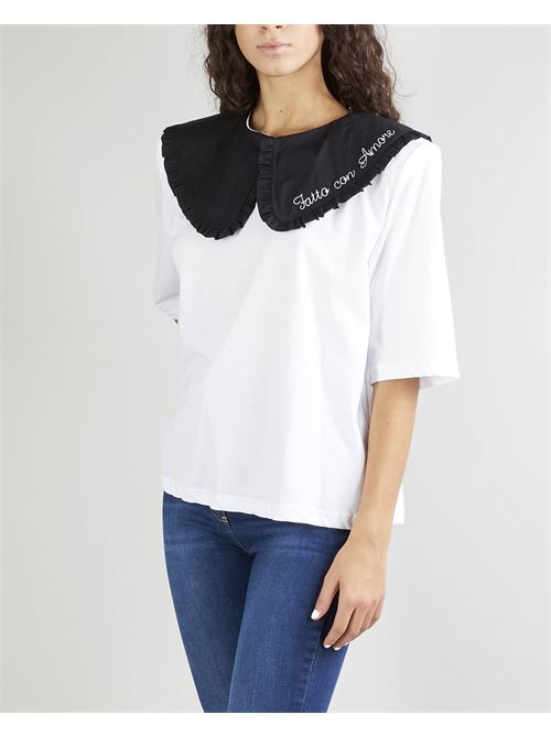 Shirt with collar and embroidery Giulia N GIULIA N | T-shirt | GI2212601